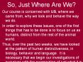 So, Just Where Are We? PowerPoint PPT Presentation