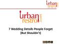 6 Check Lists for Wedding-Urbanrestro PowerPoint PPT Presentation