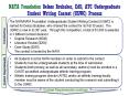 NATA Foundation Deloss Brubaker, EdD, ATC Undergraduate Student Writing Contest (USWC) Process PowerPoint PPT Presentation
