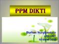 PPM DIKTI PowerPoint PPT Presentation