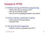 Compsci 6: PFTW