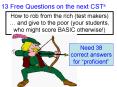 13 Free Questions on the next CSTs PowerPoint PPT Presentation