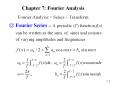 Chapter 7: Fourier Analysis PowerPoint PPT Presentation