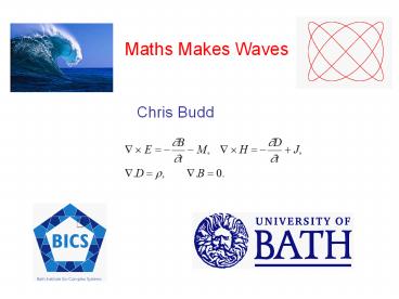 Maths Makes Waves
