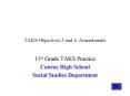 TAKS Objectives 3 and 4: Amendments PowerPoint PPT Presentation