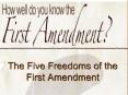 The Five Freedoms of the First Amendment PowerPoint PPT Presentation