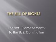 The Bill of Rights