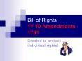 Bill of Rights 1st 10 Amendments - 1791 PowerPoint PPT Presentation