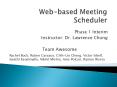 Web-based Meeting Scheduler PowerPoint PPT Presentation