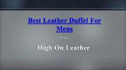 Retro Leather Messenger - High On Leather