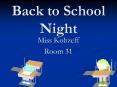 Back%20to%20School%20Night PowerPoint PPT Presentation