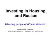 Investing in Housing, and Racism