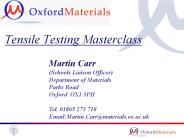 Tensile Testing Masterclass
