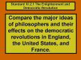 Standard 10.2.1 The Enlightenment and Democratic Revolution PowerPoint PPT Presentation