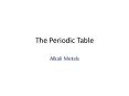 The Periodic Table PowerPoint PPT Presentation