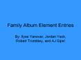 Family Album Element Entries PowerPoint PPT Presentation