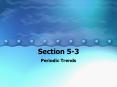 Periodic Trends PowerPoint PPT Presentation