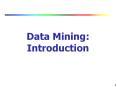 Data Mining: Introduction PowerPoint PPT Presentation