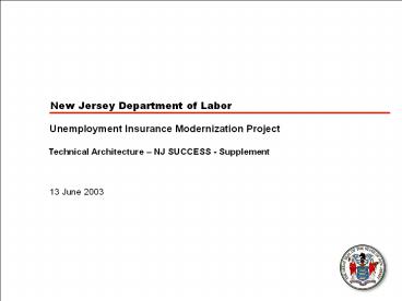 New Jersey Department of Labor
