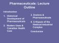 Pharmaceuticals: Lecture Outline PowerPoint PPT Presentation