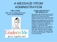 A MESSAGE FROM ADMINISTRATION PowerPoint PPT Presentation