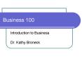 Business 100 PowerPoint PPT Presentation