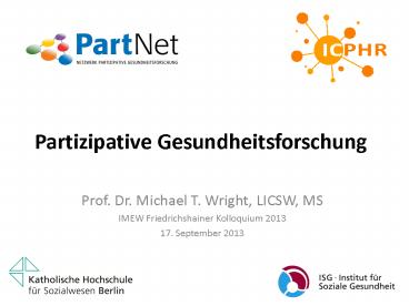 Partizipative Gesundheitsforschung