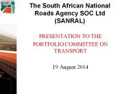 The South African National Roads Agency SOC Ltd (SANRAL)