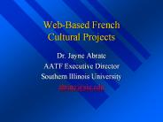 Web-Based French Cultural Projects