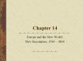 Europe and the New World: PowerPoint PPT Presentation