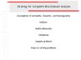 Strategy for Complete Discriminant Analysis PowerPoint PPT Presentation