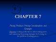 Pricing Products: Pricing Considerations and Strategies PowerPoint PPT Presentation