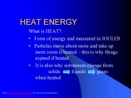 HEAT ENERGY