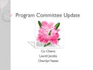 Program Committee Update