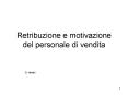 Retribuzione e motivazione del personale di vendita PowerPoint PPT Presentation