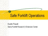 Safe Forklift Operations