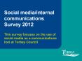Social media/internal communications Survey 2012 PowerPoint PPT Presentation