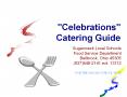 "Celebrations" Catering Guide PowerPoint PPT Presentation