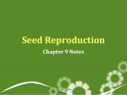 Seed Reproduction