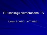 DP sankciju piemero