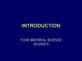 FOOD MATERIAL SCIENCE PowerPoint PPT Presentation