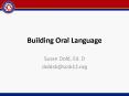 Building Oral Language PowerPoint PPT Presentation