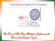 Fuel Induction Systems for SI Engines