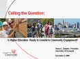 Is Higher Education Ready to Commit to Community Engagement? PowerPoint PPT Presentation