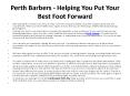 Perth Barbers PowerPoint PPT Presentation