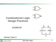 Combinatorial Logic Design Practices