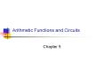 Arithmetic Functions and Circuits PowerPoint PPT Presentation