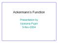 Ackermann PowerPoint PPT Presentation