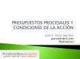 PRESUPUESTOS PROCESALES Y CONDICIONES DE LA ACCI PowerPoint PPT Presentation