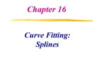 Curve Fitting: Splines